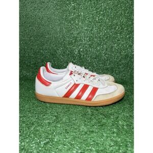 Adidas Samba OG Women Size 8 White Red Gum Casual Shoes Comfort Walking Sneakers